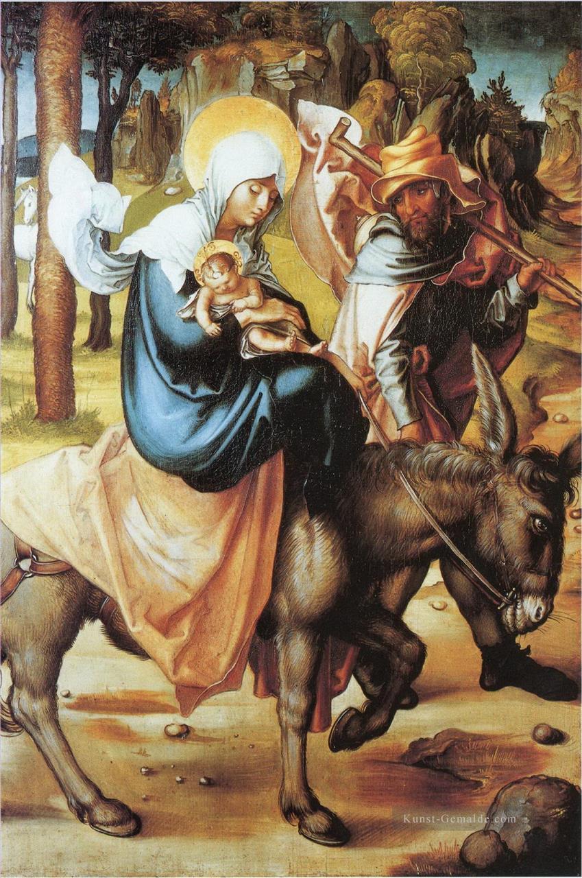 Die Flucht nach Ägypten Nadelholz Albrecht Dürer Ölgemälde
